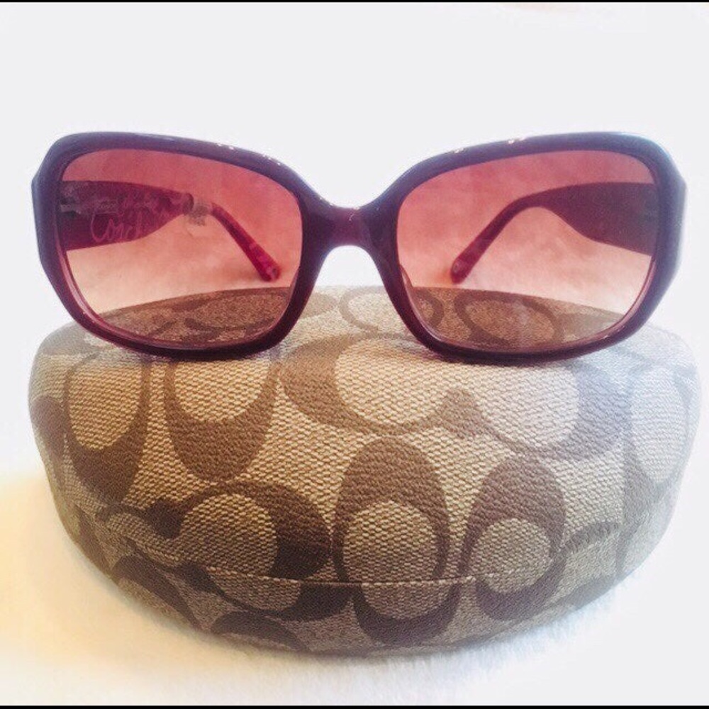 Coach Georgette S497 Burgundy sunglasses